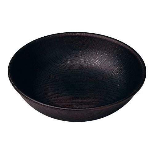 WOOD ラウンドプレート 13.5cm ダークブラウン