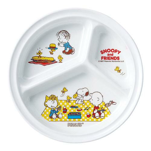 メラミンお子様食器「スヌーピー」 丸ランチ皿