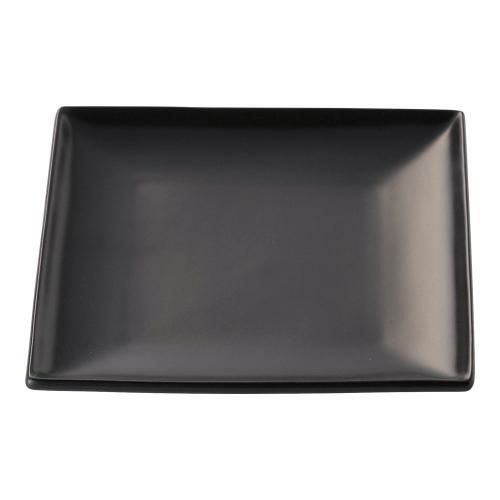 スパッツィオ スクエア プレート 黒 (S)6 1/2インチ
