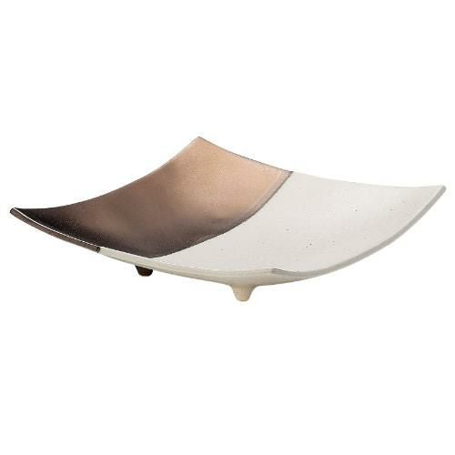 奏 スクエアプレート ゴールドホワイト 26cm