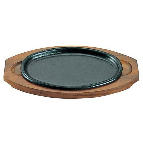 【アサヒ 鉄 ステーキ皿 A-103-28 新小判】 幅248×奥行155(mm)【グループA】