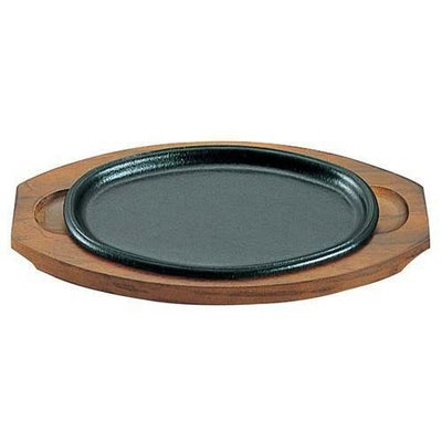 【アサヒ 鉄 ステーキ皿 A-103-28 新小判】 幅248×奥行155(mm)【グループA】