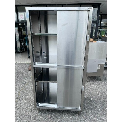 タニコ ステンレス食器棚900 x 600 x 1800 mm 中古】食器棚 タニコー 幅900×奥行600×高さ1850 【送料別途見積