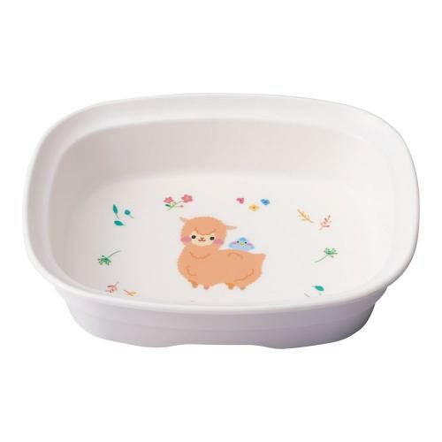 メラミン食器 アルパカーナ 白 角小鉢 MC-100-ALW