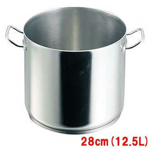 ステンレス寸胴鍋 三重底 3446 (蓋無) 28cm