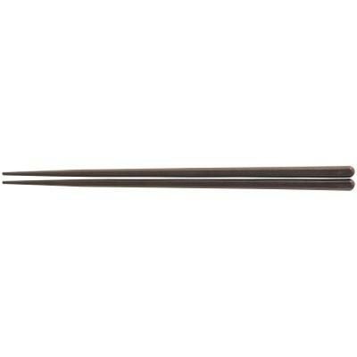 箸 22.7cm六角箸モカ モカ