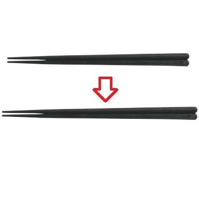 箸  22．7CM六角箸ブラック ブラック    幅9 奥行8 長さ:227