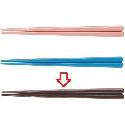 箸 19.5cm六角先端角箸ワイン ホタテ貝抗菌 ワイン