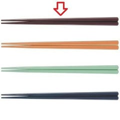 箸 新22.7cm六角先端角箸ワイン ワイン
