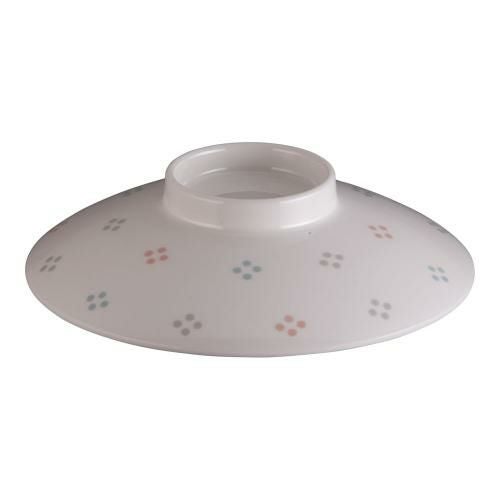 メラミン「花紋」飯椀 蓋 M-221-KA