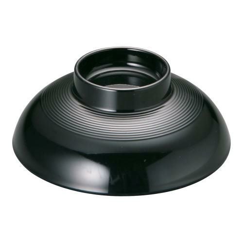 ニューメラミン小吸椀(外黒内朱) M-2183 蓋