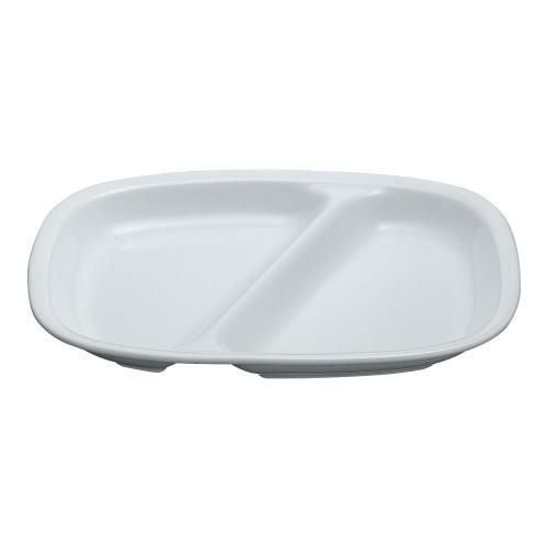高強度磁器 ホワイト WH-035 角仕切皿