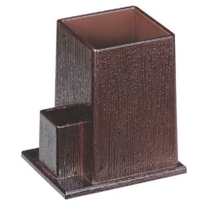 箸箱  楊枝入れ付箸立溜塗  幅120 奥行96 高さ133  プロ用