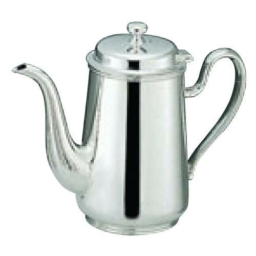 H 洋白 ウエスタン型 コーヒーポット 10人用 二種メッキ