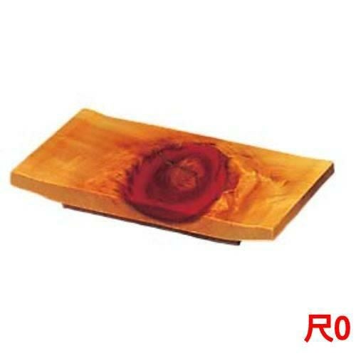 ひのき 紅節 盛皿 尺 300×180×H30