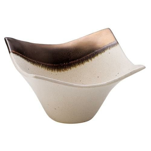 奏 角小鉢 ゴールドホワイト 11cm