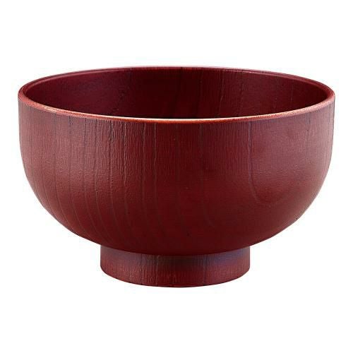 TA 木調汁椀 紅摺り 30044140
