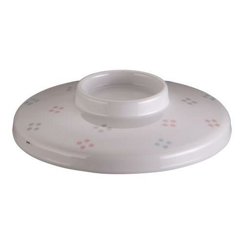 メラミン「花紋」茶椀蒸 蓋 M-229-KA