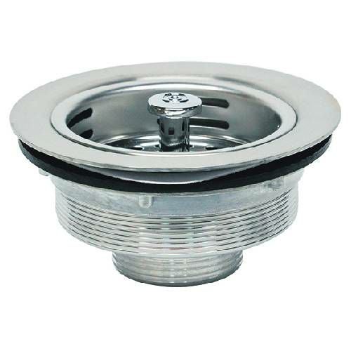 共栓 ステンレス製 菊型カゴ付 R1-1/2ネジ TO-113S-R Φ114.5×H57.5mm
