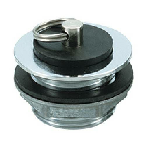 ゴム栓付共栓 真鍮製 G1ネジ TO-184G/25A Φ44×H38mm