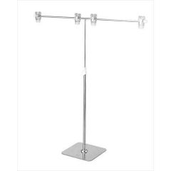 ダブルスタンドポスター掛 クローム(TW型)40728