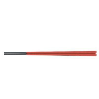 塗箸 面取角塗箸朱塗21cm 朱