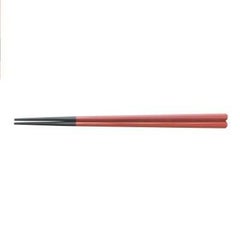 塗箸 新六角先端角塗箸朱塗 22.7cm 朱 幅8 奥行8 長さ:227