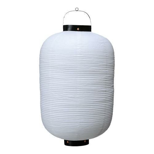 ビニール提灯長型 17号 白ベタ b117-7