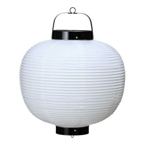 ビニール提灯丸型 15号 白ベタ b215-7