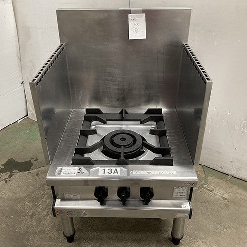 中古】卓上ガスコンロ 2口 マルゼン M822DC 幅300×奥行540×高さ164