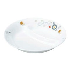 リ・おぎそ 子ども食器シリーズ 丸仕切皿 17cm 1934-1240