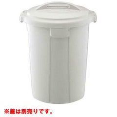 ベルク 丸型ポリペール グレー 35N 本体 PP製