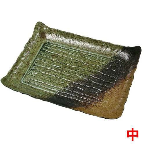 プラ容器 筑後(10枚入)中 民芸陶器風