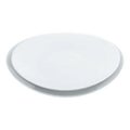 【磁器 中華・洋食兼用食器 白楕円深皿 25cm】 幅247×奥行219×高さ43(mm)【グループA】