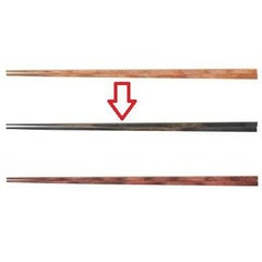 箸 23.5cm極細5MM角箸 墨味