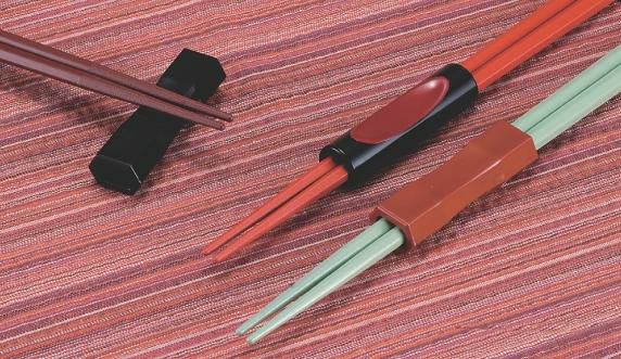 箸置 亀甲型箸止兼用箸置 朱 PAT 幅60 奥行19 高さ13