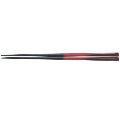塗箸 天削塗箸朱ぼかし21cm