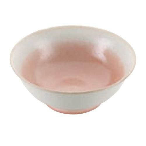 【磁器 中華食器 釉彩ピンク 高台丼 6.8寸】 高さ85(mm)【グループA】