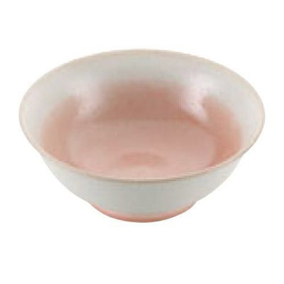 【磁器 中華食器 釉彩ピンク 高台丼 6.8寸】 高さ85(mm)【グループA】