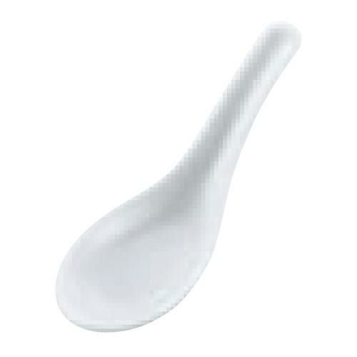 磁器 白 並レンゲ 食器//小物送料対象商品