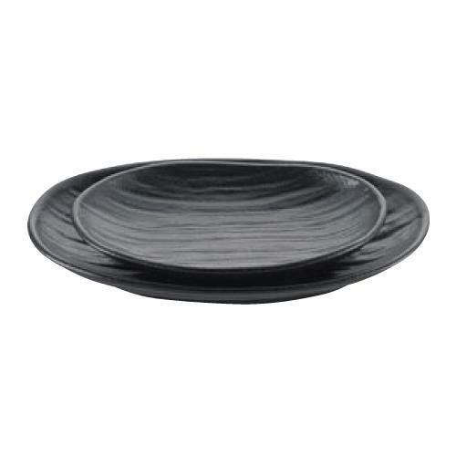 【天目砂鉄 楕円皿 7.5寸】 幅238×奥行138×高さ35(mm)【グループA】