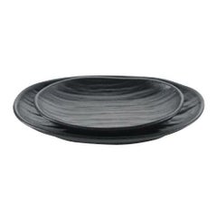 【天目砂鉄 楕円皿 6寸】 幅185×奥行116×高さ31(mm)【グループA】