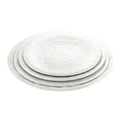 モダンホワイト 丸皿 尺