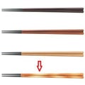 塗箸 24cm六角塗箸 ひのき