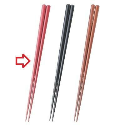 箸  1膳入 本漆頭円朱紅色(スベリ止付)  長さ:225