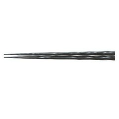 塗箸 荒削り先端角塗箸黒乾漆塗 22.7cm