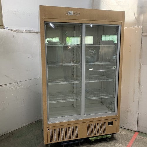 【業界最長1年保証】冷蔵リーチインショーケース スライド扉 パナソニック(Panasonic) SRM-RV419B 幅1200×奥行650×高さ1980 【新宿店在庫】