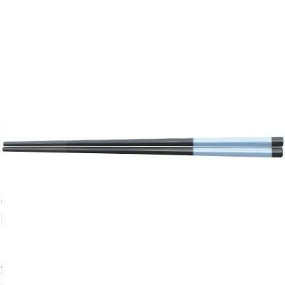 塗箸 五角先太塗箸ブルーパール塗分21cm  ブルー