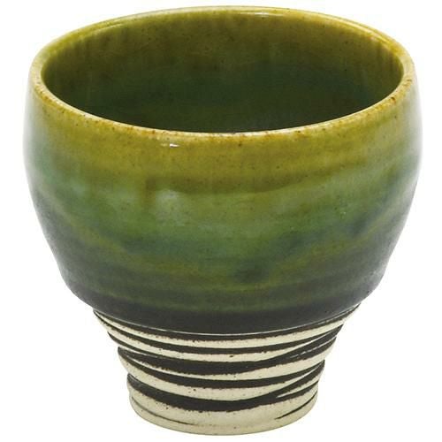 冷酒カップ 総織部窯変