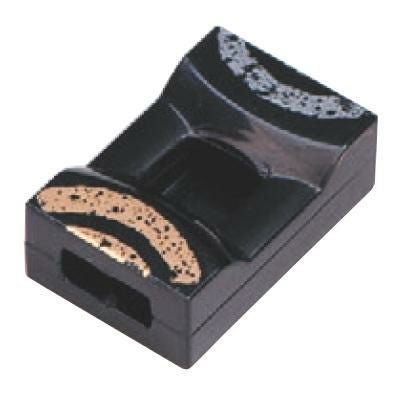 箸置 舟型箸止兼用箸置 黒リング